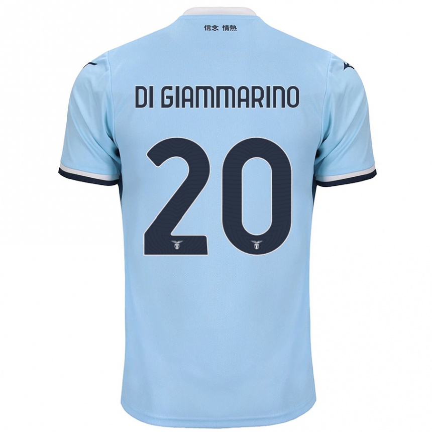 Kids Football Virginia Di Giammarino #20 Blue Home Jersey 2024/25 T-Shirt