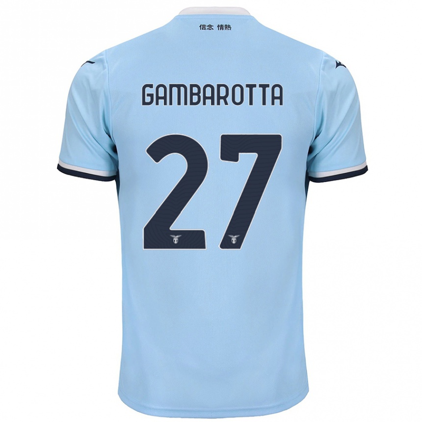 Kids Football Margot Gambarotta #27 Blue Home Jersey 2024/25 T-Shirt