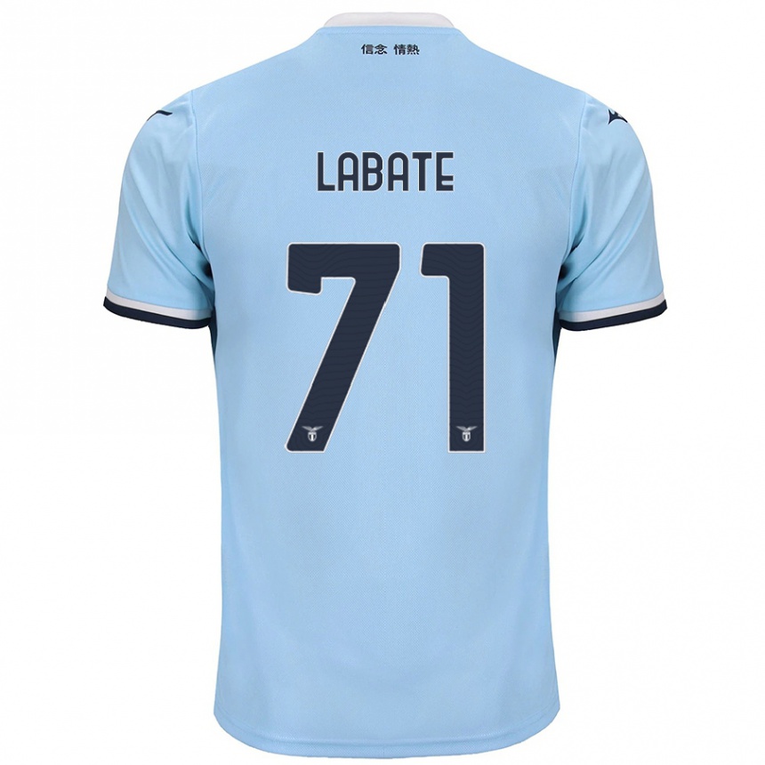 Kids Football Camilla Labate #71 Blue Home Jersey 2024/25 T-Shirt