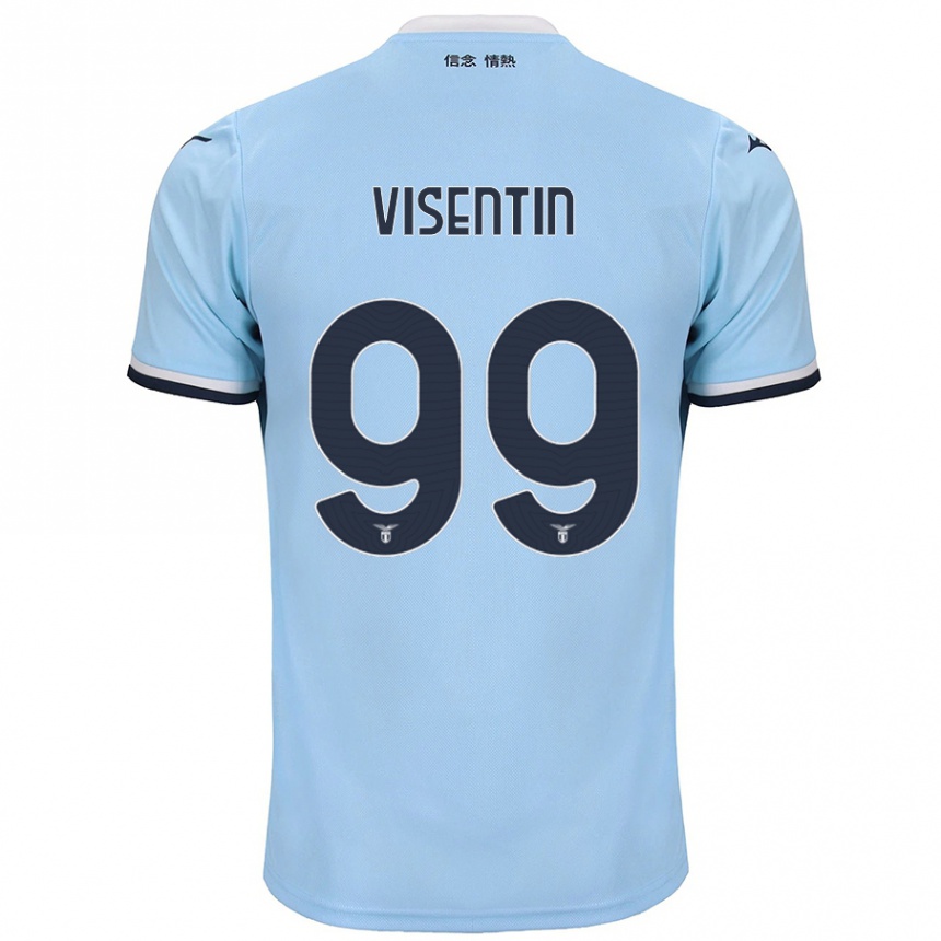 Kids Football Noemi Visentin #99 Blue Home Jersey 2024/25 T-Shirt