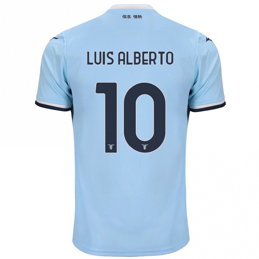 Kids Football Luis Alberto #10 Blue Home Jersey 2024/25 T-Shirt