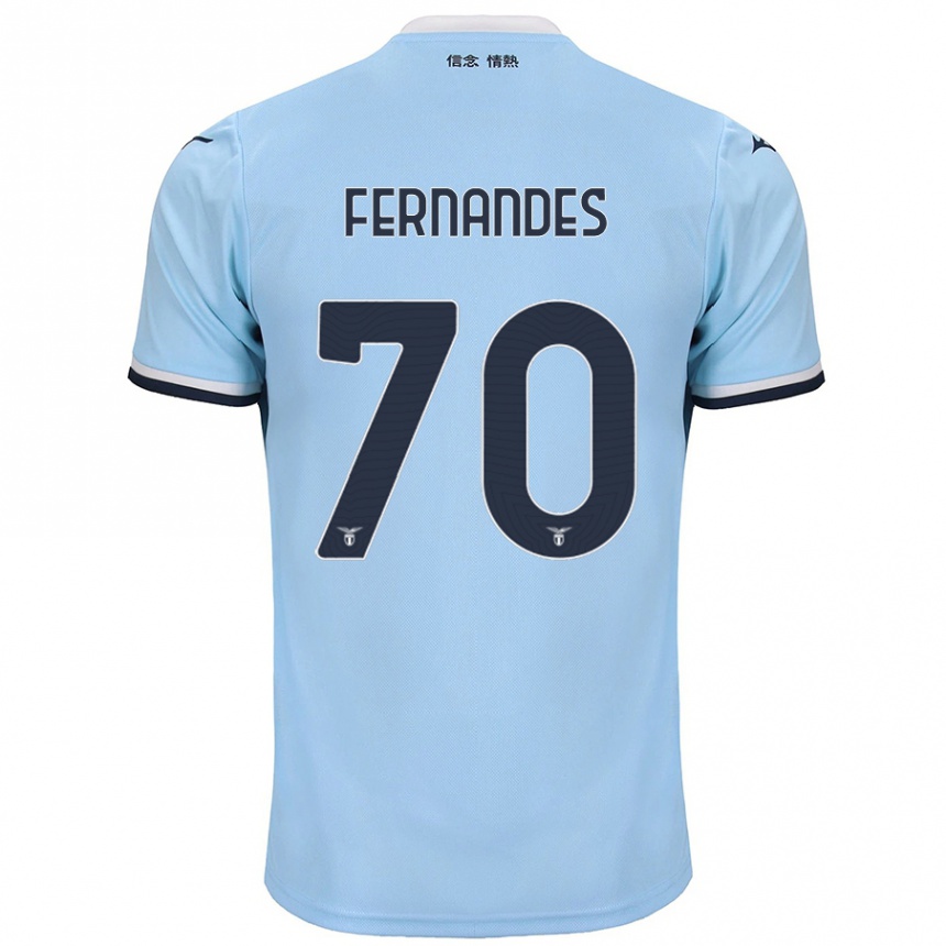 Kids Football Saná Fernandes #70 Blue Home Jersey 2024/25 T-Shirt