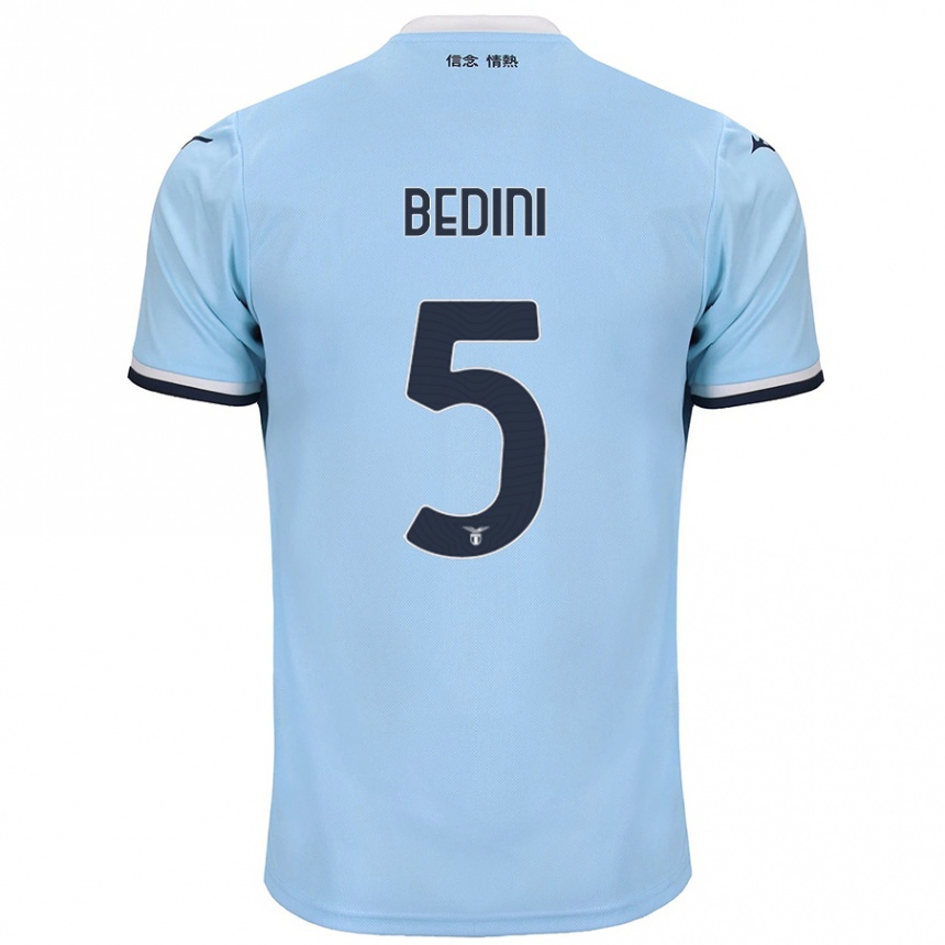 Kids Football Filippo Bedini #5 Blue Home Jersey 2024/25 T-Shirt