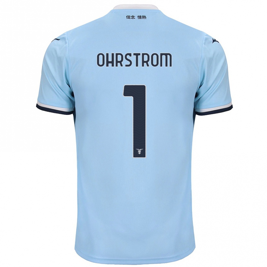 Kids Football Stephanie Ohrstrom #1 Blue Home Jersey 2024/25 T-Shirt