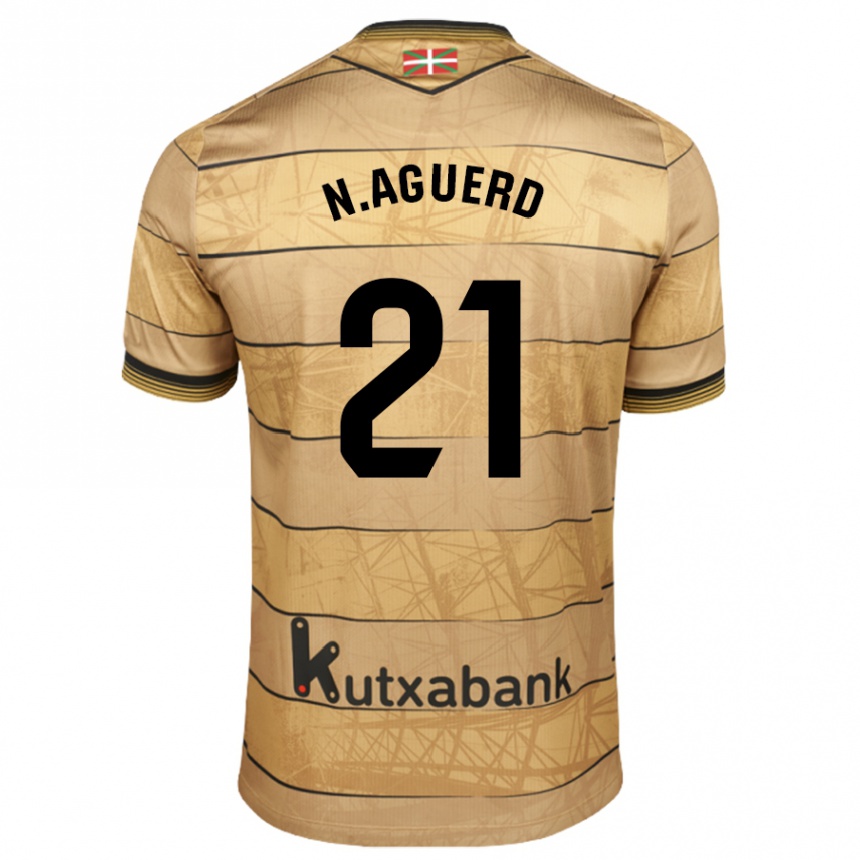 Kids Football Nayef Aguerd #21 Black White Away Jersey 2024/25 T-Shirt