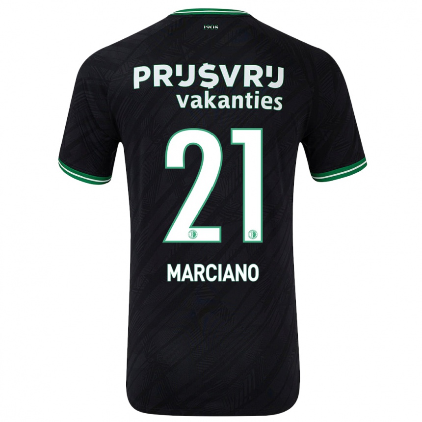 Kids Football Ofir Marciano #21 Black Green Away Jersey 2024/25 T-Shirt