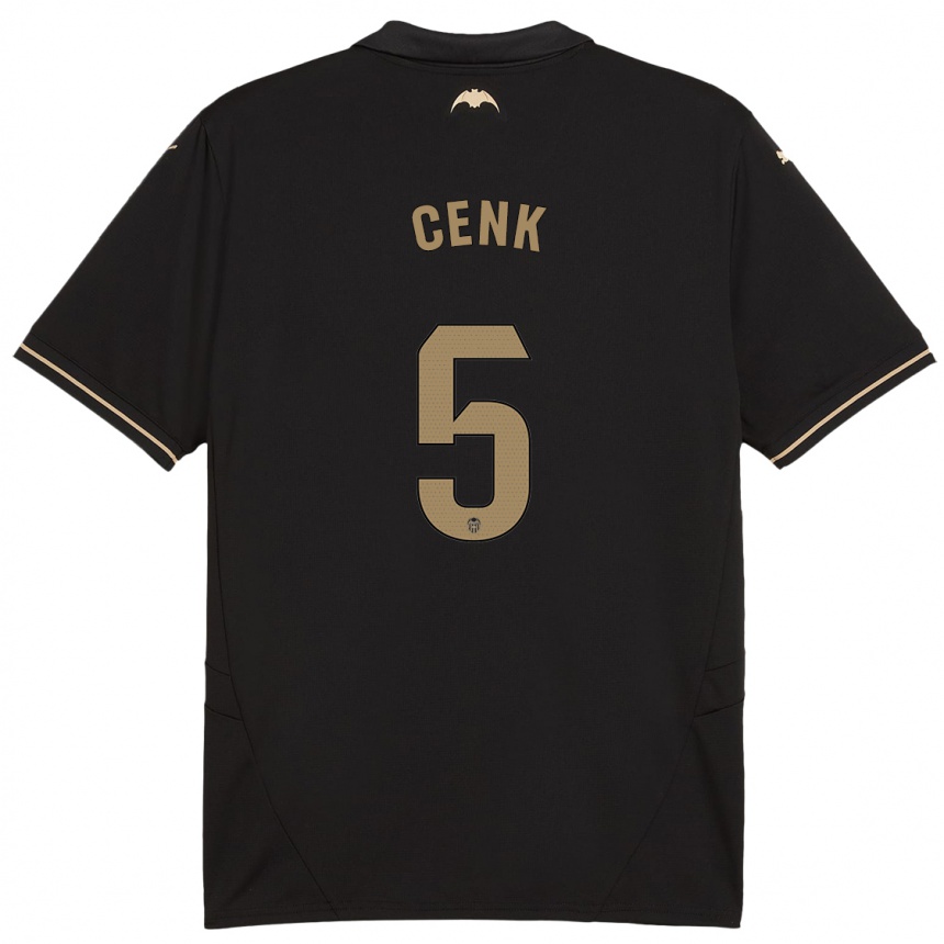 Kids Football Cenk Ozkacar #5 Black Away Jersey 2024/25 T-Shirt