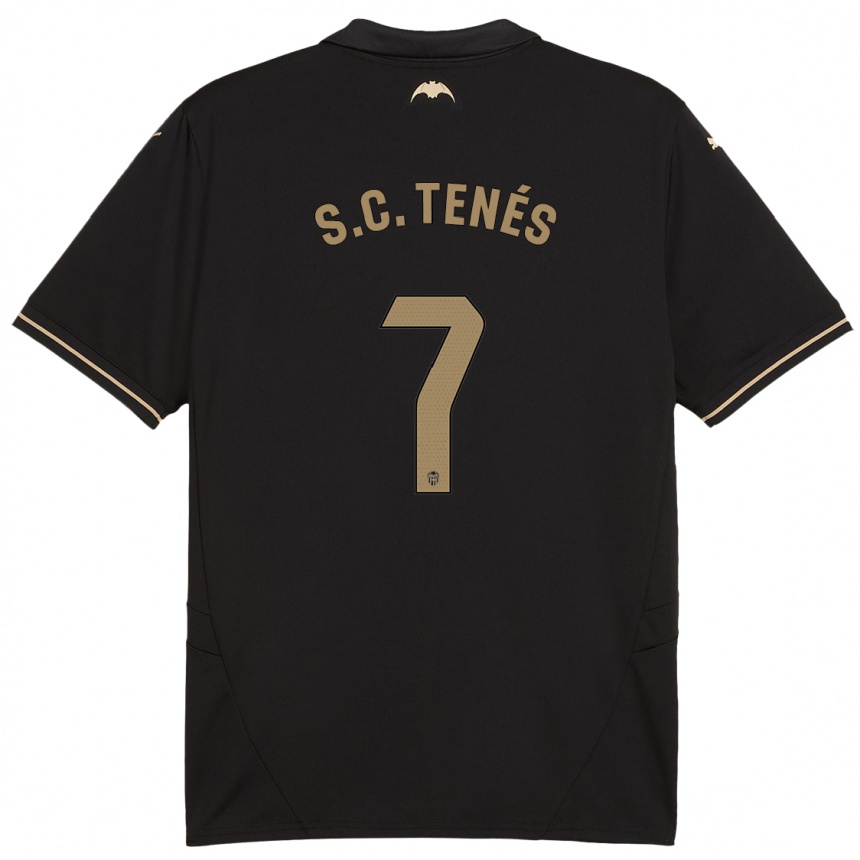 Kids Football Sergi Canós #7 Black Away Jersey 2024/25 T-Shirt