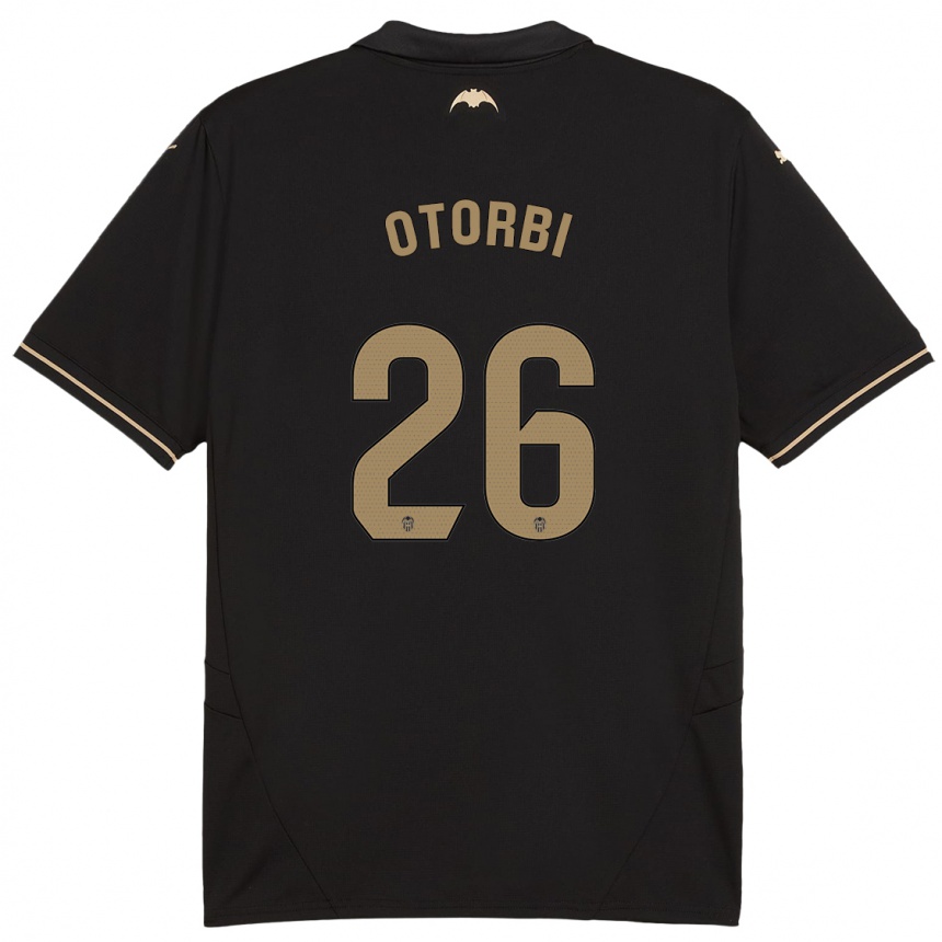 Kids Football David Otorbi #26 Black Away Jersey 2024/25 T-Shirt