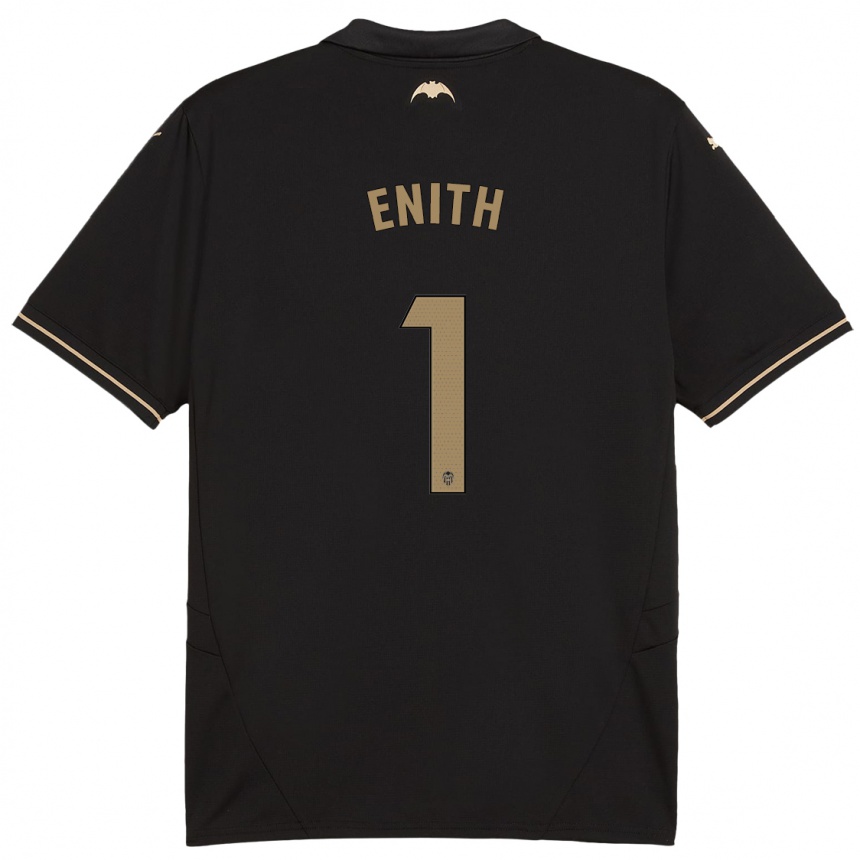 Kids Football Enith #1 Black Away Jersey 2024/25 T-Shirt