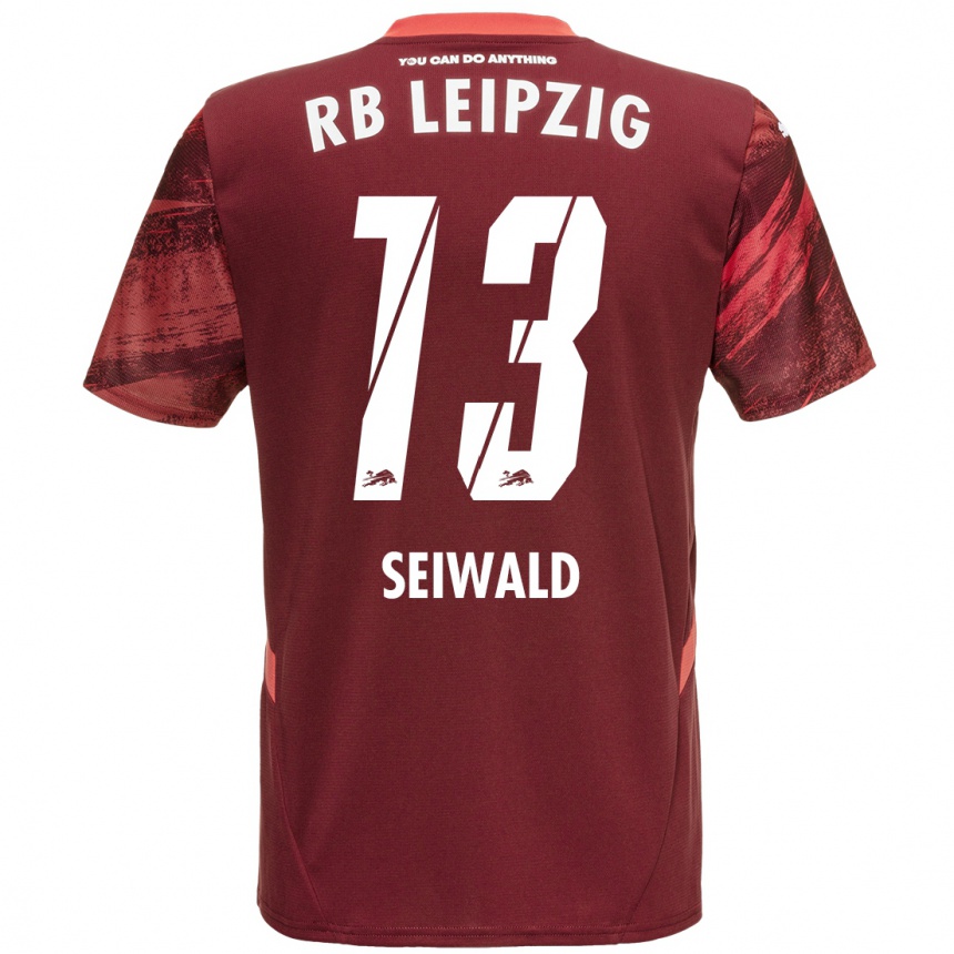 Kids Football Nicolas Seiwald #13 Burgundy Away Jersey 2024/25 T-Shirt