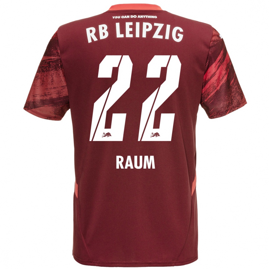 Kids Football David Raum #22 Burgundy Away Jersey 2024/25 T-Shirt