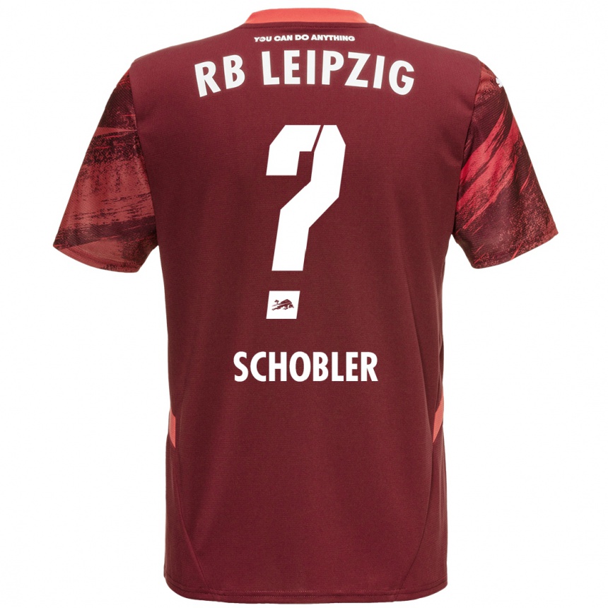 Kids Football Laurin Schößler #0 Burgundy Away Jersey 2024/25 T-Shirt