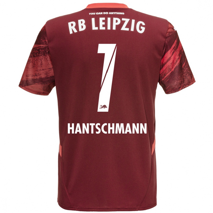 Kids Football Franz Hantschmann #1 Burgundy Away Jersey 2024/25 T-Shirt