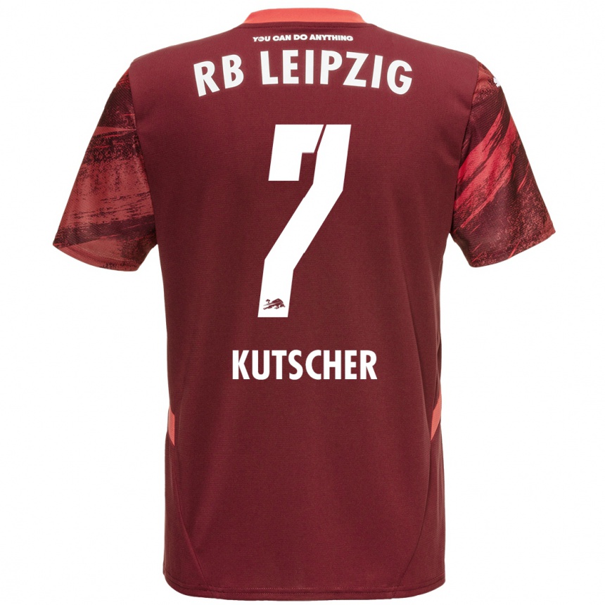 Kids Football Matthes Kutscher #7 Burgundy Away Jersey 2024/25 T-Shirt