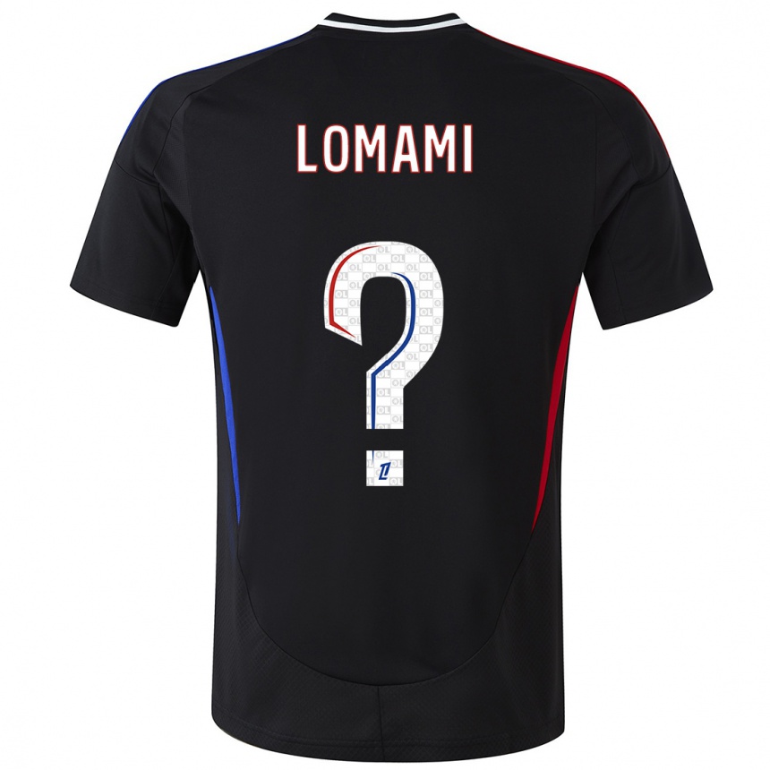 Kids Football Irvyn Lomami #0 Black Away Jersey 2024/25 T-Shirt