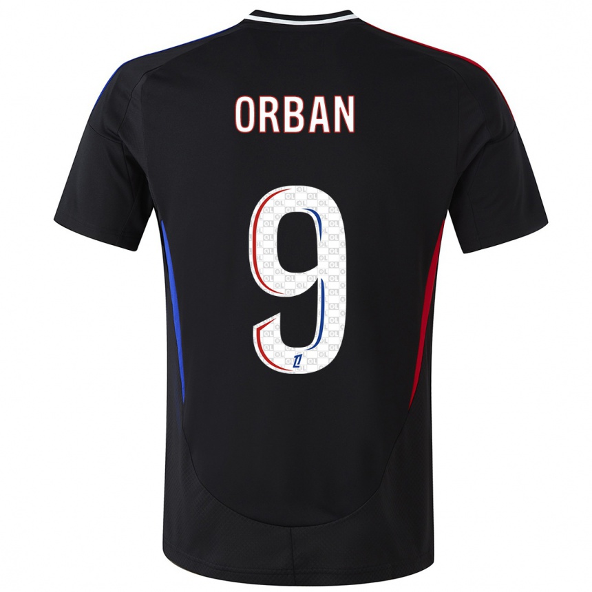 Kids Football Gift Orban #9 Black Away Jersey 2024/25 T-Shirt