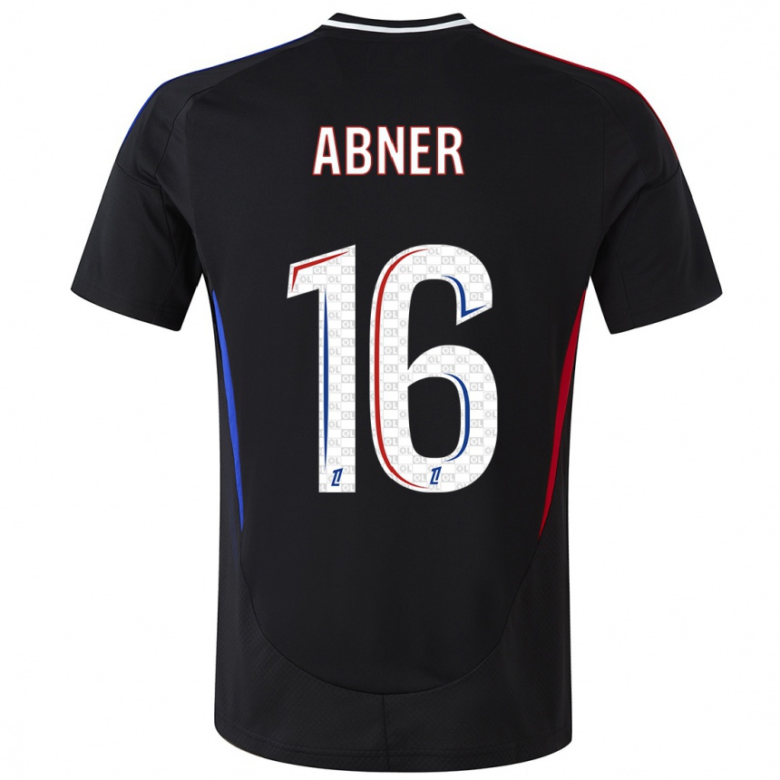 Kids Football Abner #16 Black Away Jersey 2024/25 T-Shirt