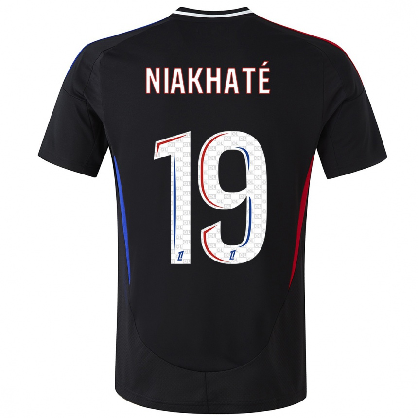 Kids Football Moussa Niakhaté #19 Black Away Jersey 2024/25 T-Shirt