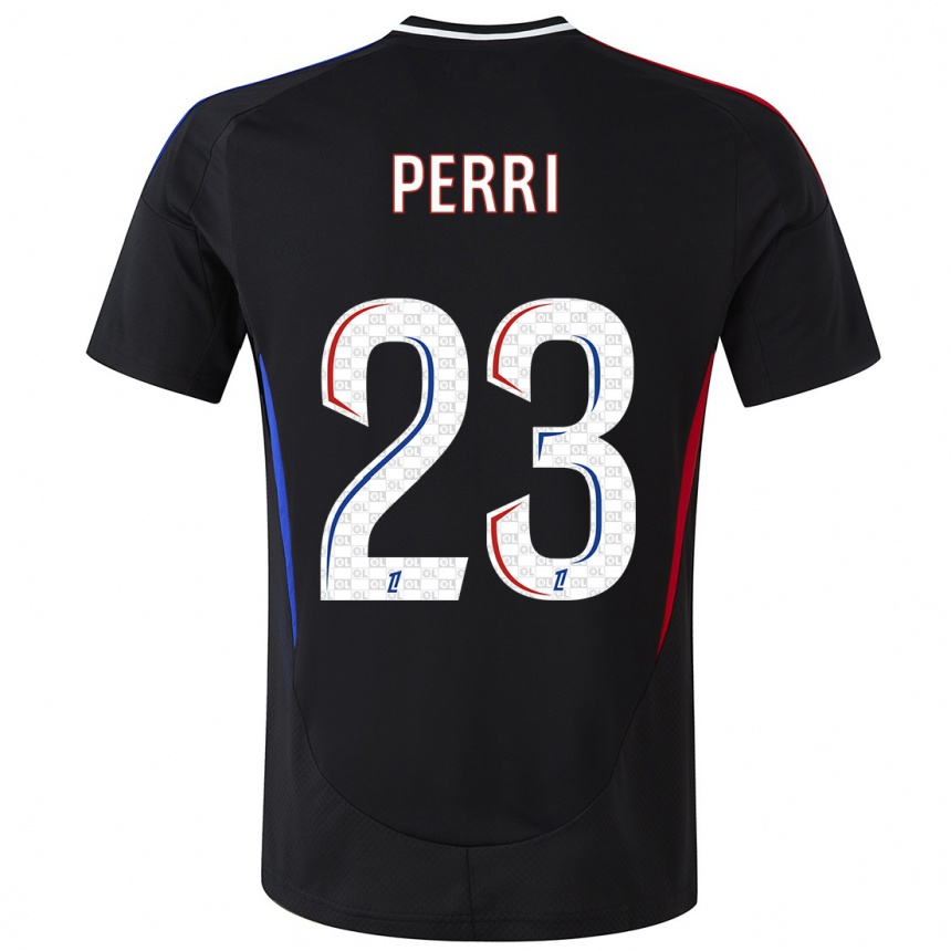 Kids Football Lucas Perri #23 Black Away Jersey 2024/25 T-Shirt