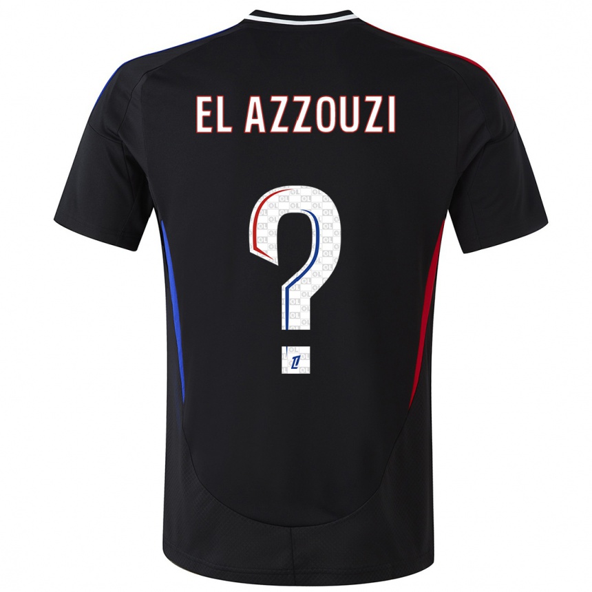 Kids Football Nourdine El Azzouzi #0 Black Away Jersey 2024/25 T-Shirt