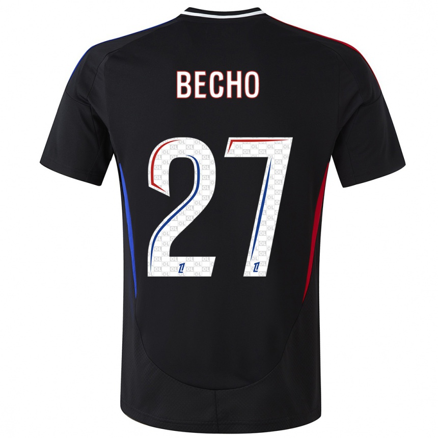 Kids Football Vicki Bècho #27 Black Away Jersey 2024/25 T-Shirt