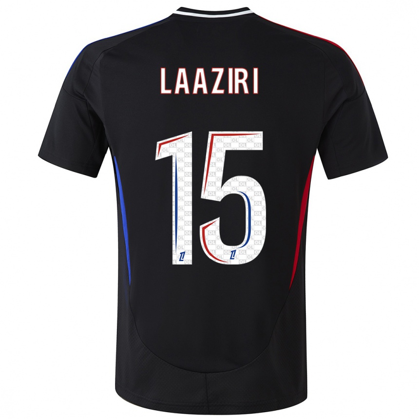 Kids Football Achraf Laaziri #15 Black Away Jersey 2024/25 T-Shirt