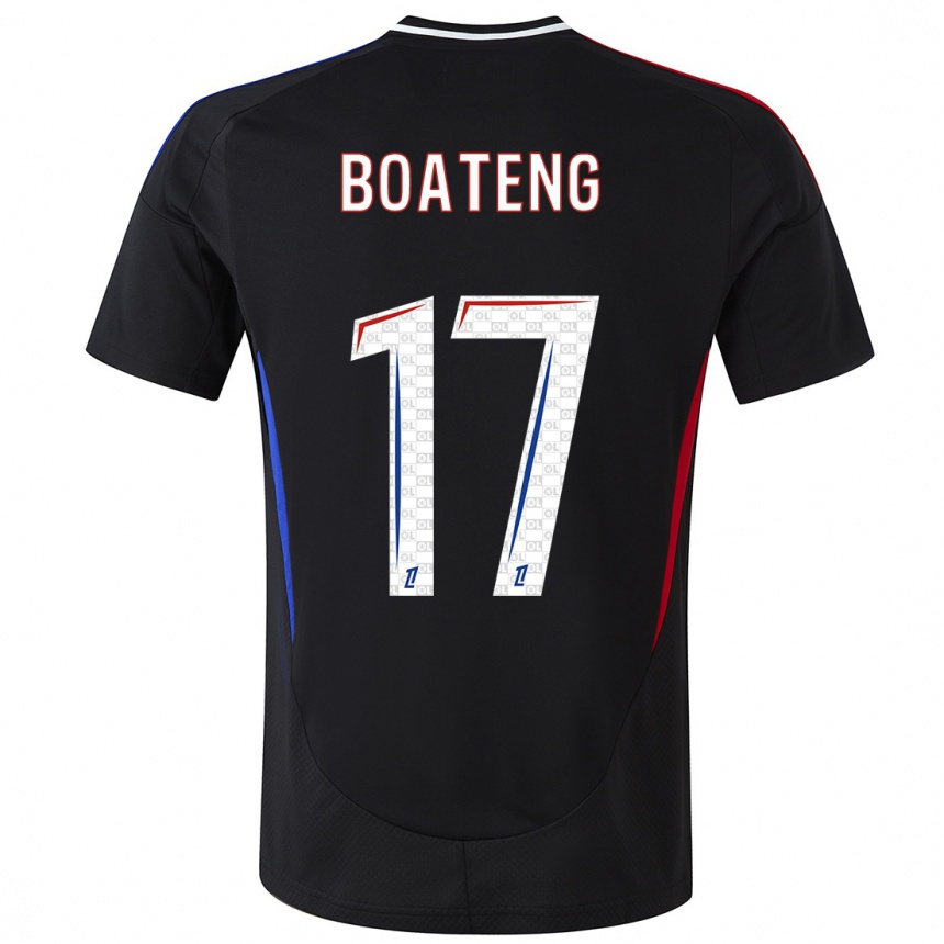 Kids Football Jerome Boateng #17 Black Away Jersey 2024/25 T-Shirt