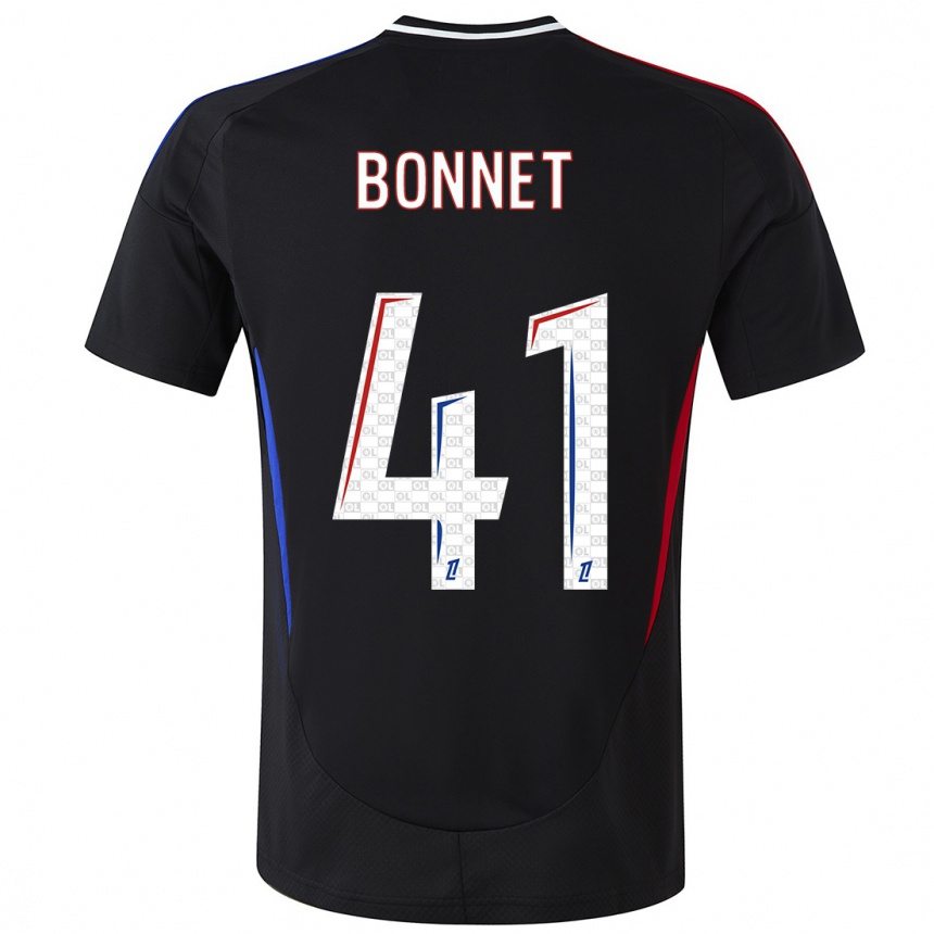 Kids Football Noam Bonnet #41 Black Away Jersey 2024/25 T-Shirt