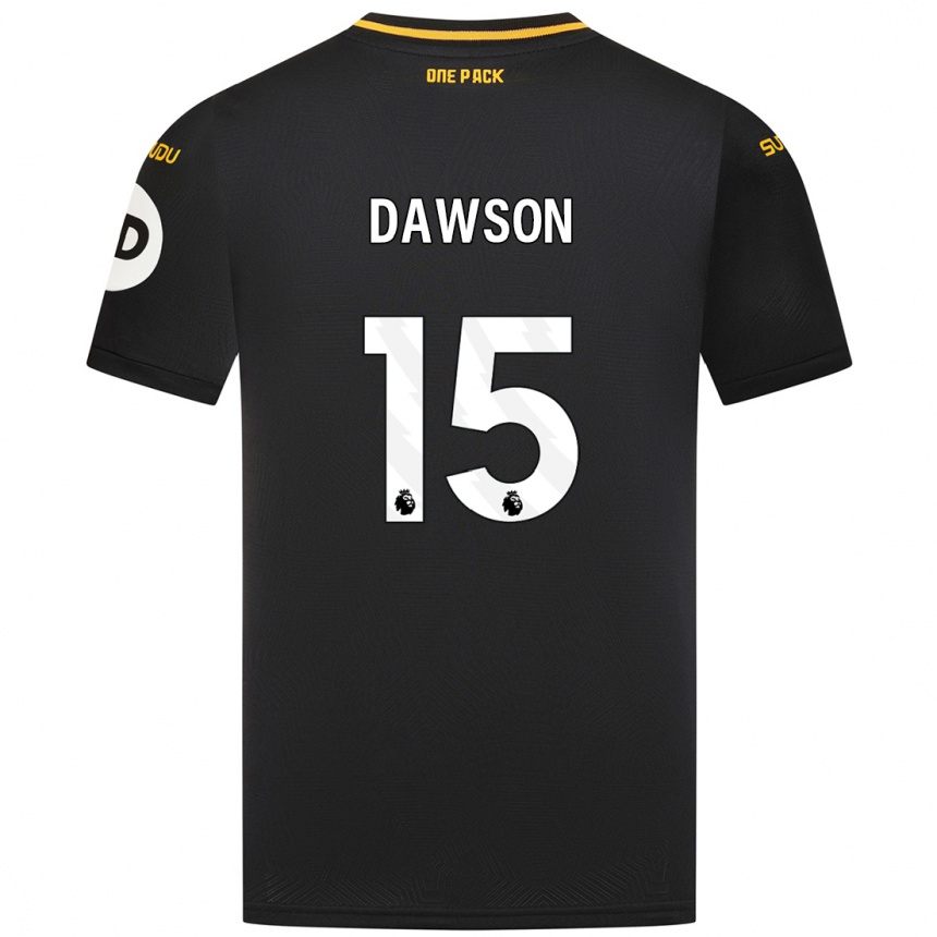 Kids Football Craig Dawson #15 Black Away Jersey 2024/25 T-Shirt