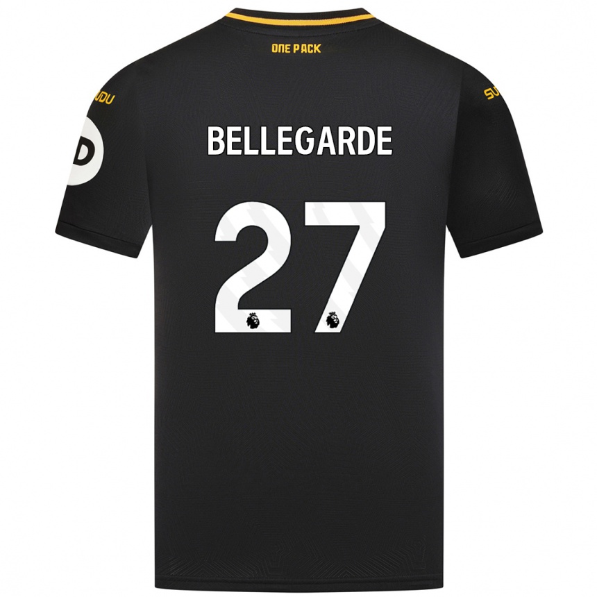 Kids Football Jean-Ricner Bellegarde #27 Black Away Jersey 2024/25 T-Shirt