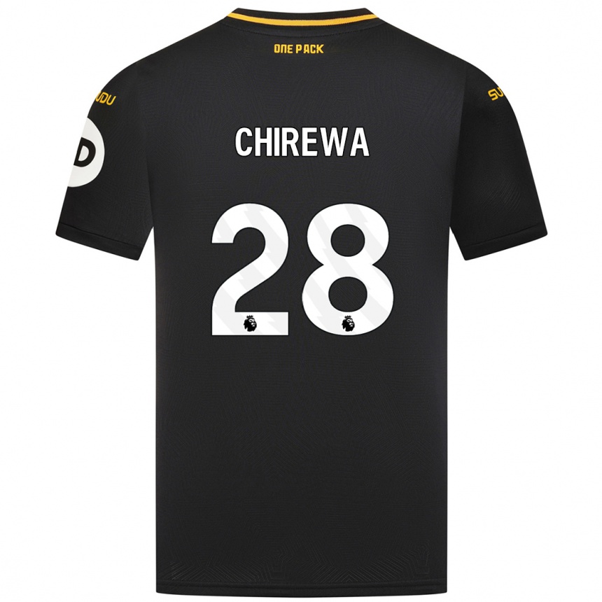 Kids Football Tawanda Chirewa #28 Black Away Jersey 2024/25 T-Shirt