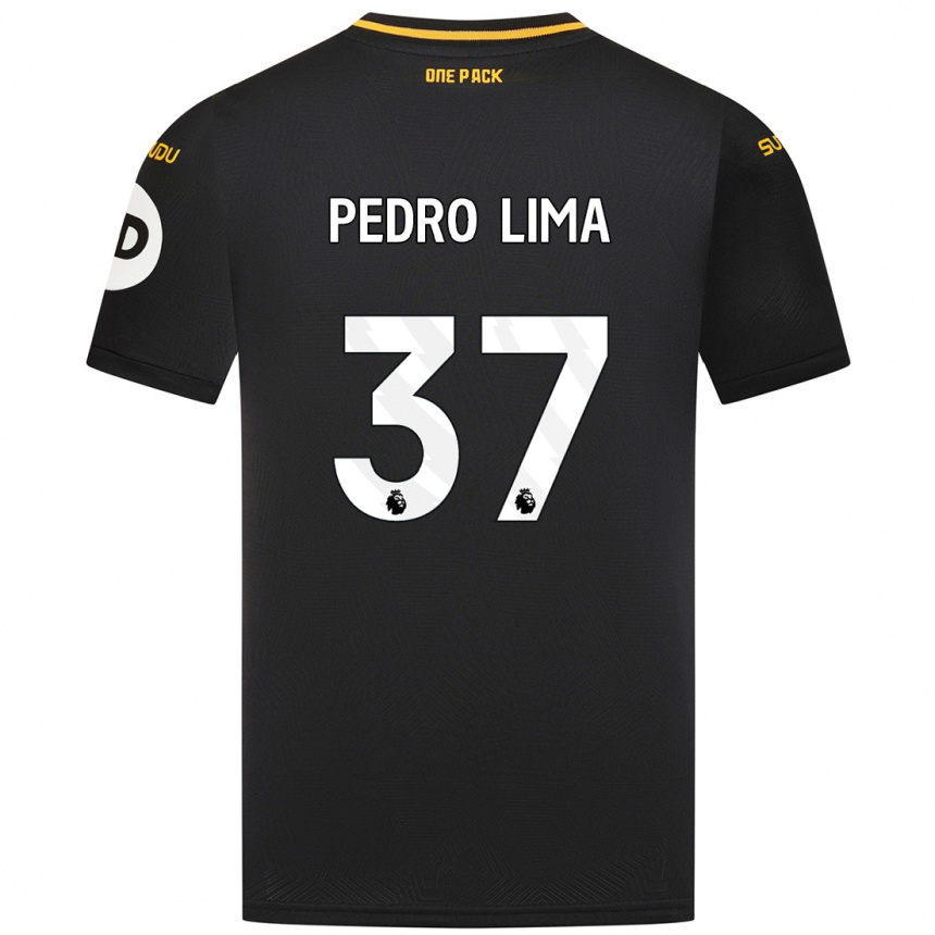 Kids Football Pedro Lima #37 Black Away Jersey 2024/25 T-Shirt