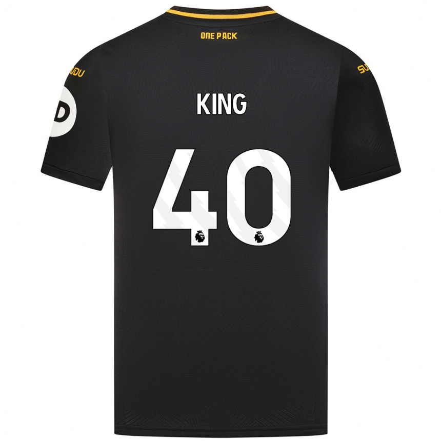 Kids Football Tom King #40 Black Away Jersey 2024/25 T-Shirt