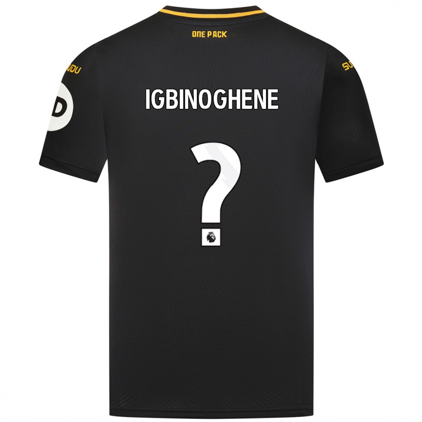 Kids Football Testimony Igbinoghene #0 Black Away Jersey 2024/25 T-Shirt