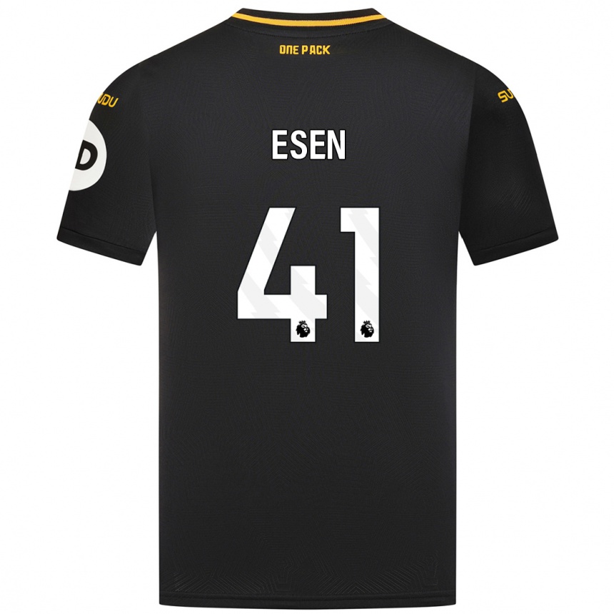 Kids Football Josh Esen #41 Black Away Jersey 2024/25 T-Shirt