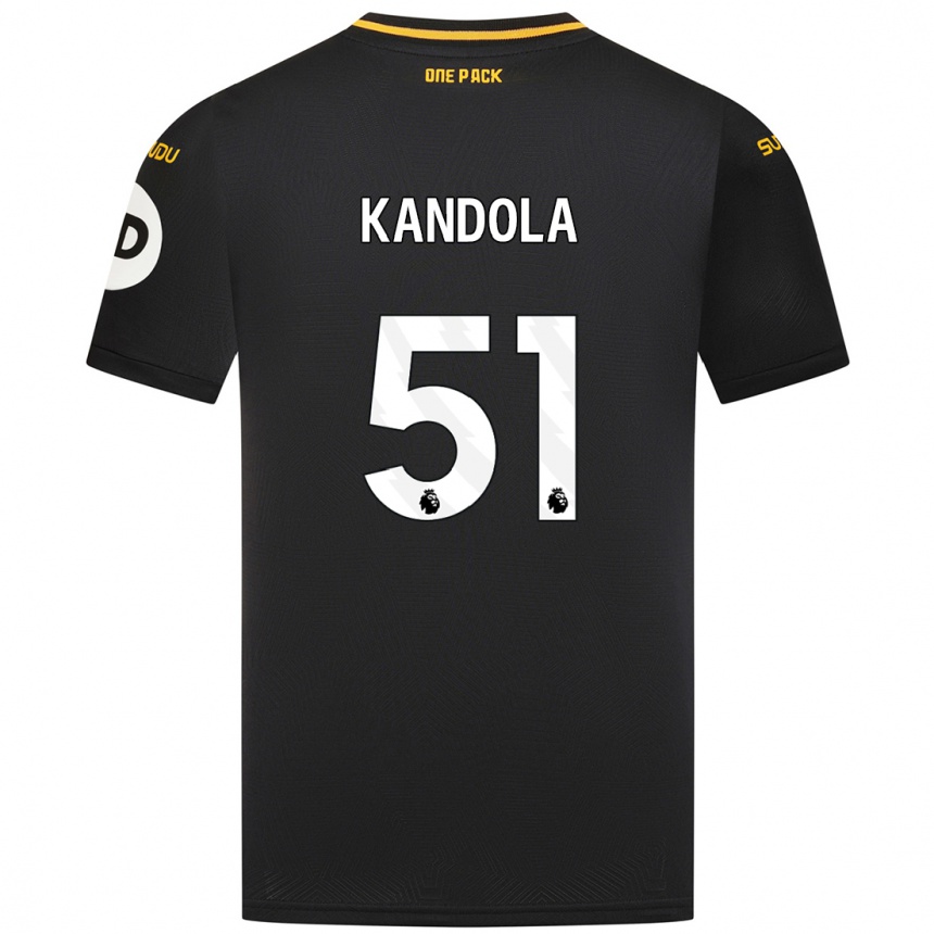 Kids Football Kam Kandola #51 Black Away Jersey 2024/25 T-Shirt