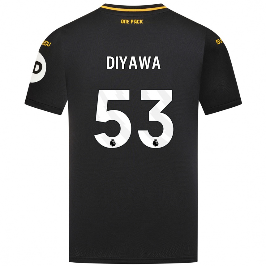 Kids Football Aaron Keto-Diyawa #53 Black Away Jersey 2024/25 T-Shirt