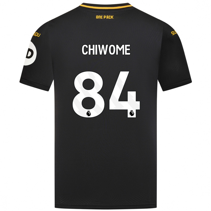 Kids Football Leon Chiwome #84 Black Away Jersey 2024/25 T-Shirt