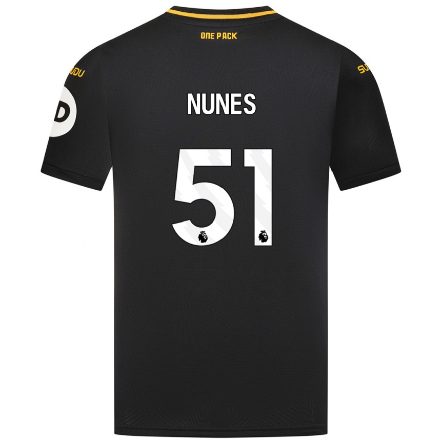 Kids Football Grazi Nunes #51 Black Away Jersey 2024/25 T-Shirt