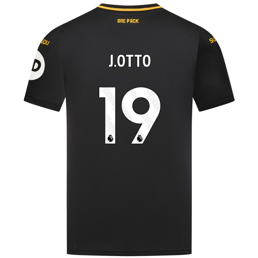 Kids Football Jonny Otto #19 Black Away Jersey 2024/25 T-Shirt