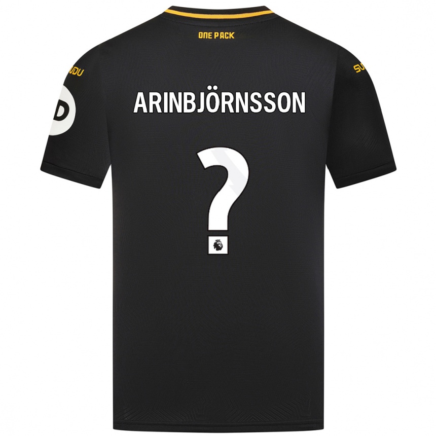 Kids Football Pálmi Rafn Arinbjörnsson #0 Black Away Jersey 2024/25 T-Shirt