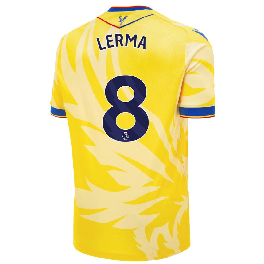 Kids Football Jefferson Lerma #8 Yellow Away Jersey 2024/25 T-Shirt