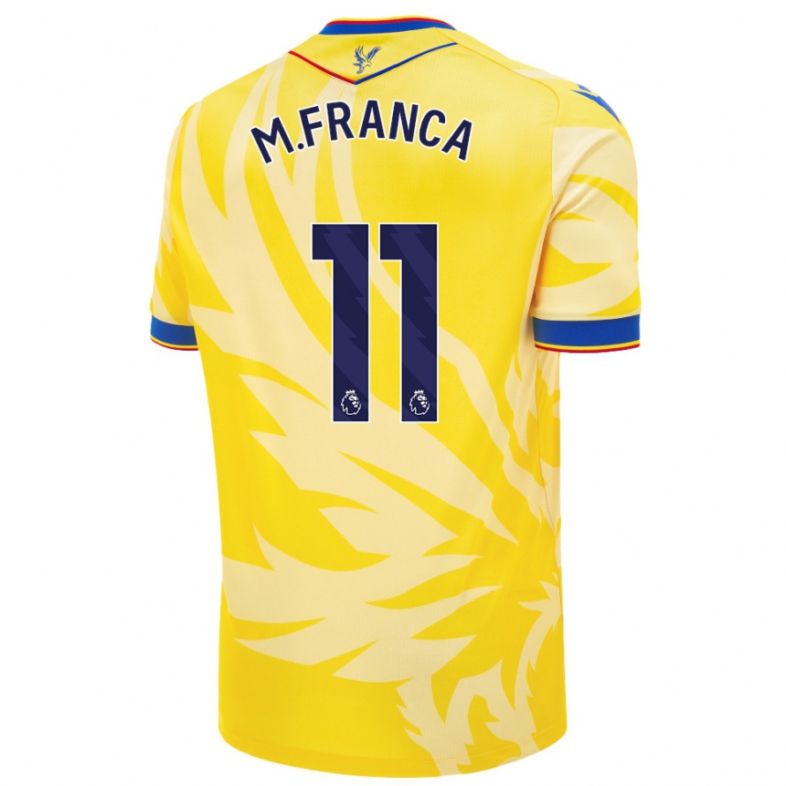 Kids Football Matheus França #11 Yellow Away Jersey 2024/25 T-Shirt