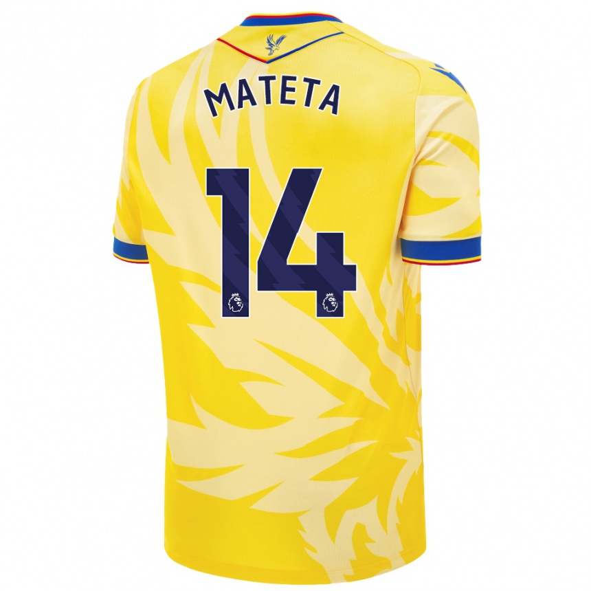 Kids Football Jean-Philippe Mateta #14 Yellow Away Jersey 2024/25 T-Shirt