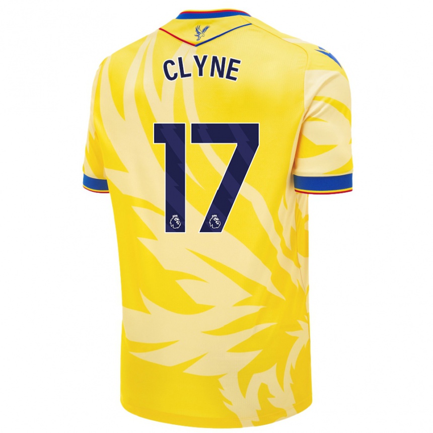 Kids Football Nathaniel Clyne #17 Yellow Away Jersey 2024/25 T-Shirt