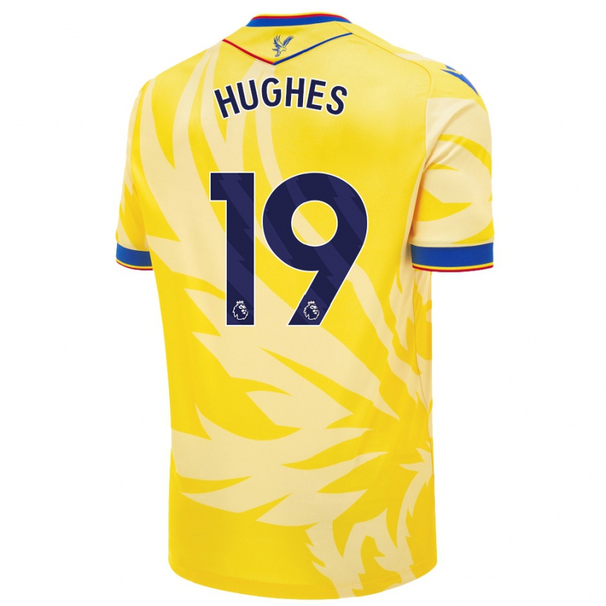 Kids Football Will Hughes #19 Yellow Away Jersey 2024/25 T-Shirt