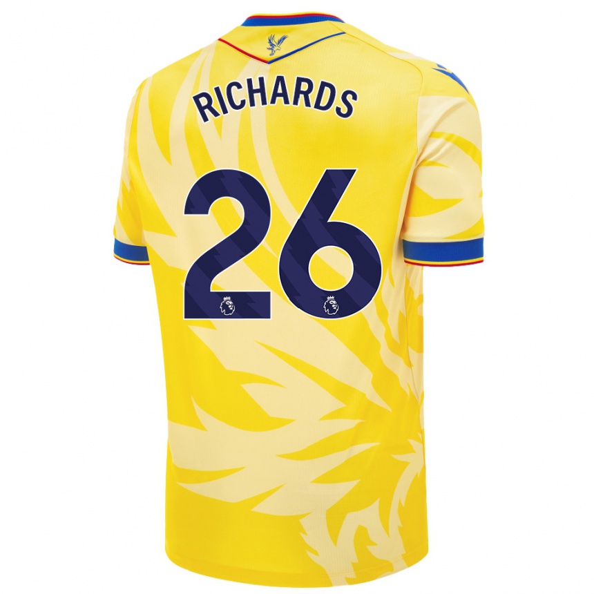 Kids Football Chris Richards #26 Yellow Away Jersey 2024/25 T-Shirt