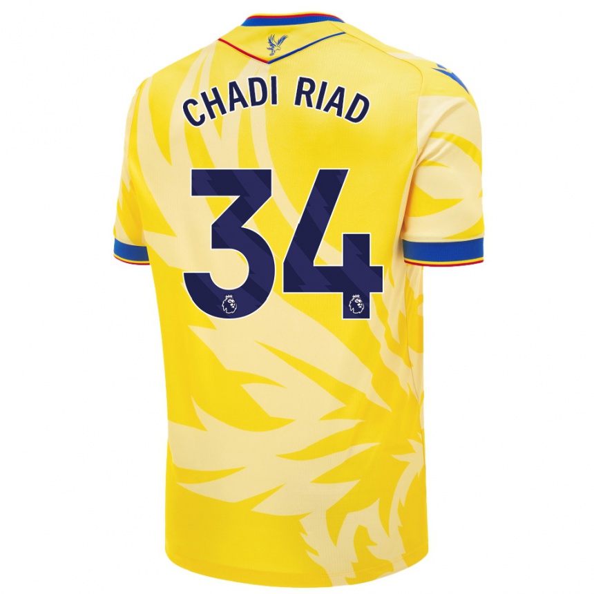 Kids Football Chadi Riad #34 Yellow Away Jersey 2024/25 T-Shirt