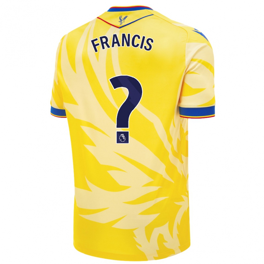 Kids Football Chris Francis #0 Yellow Away Jersey 2024/25 T-Shirt